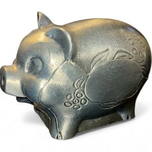 Vintage Banthrico Pewter Piggy Bank Figurine